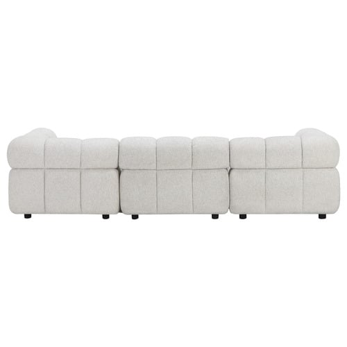 Levi 4 Seater Boucle Modular Sofa & Ottoman Set