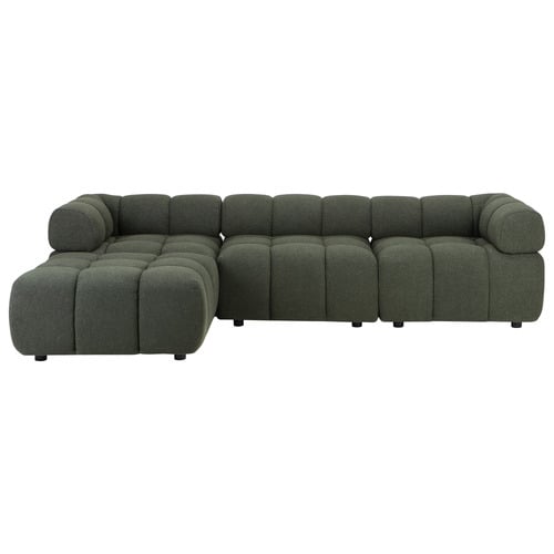 Levi 4 Seater Boucle Modular Sofa & Ottoman Set