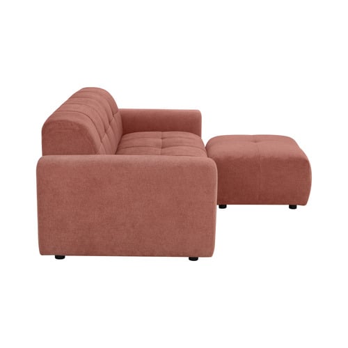 Quinn 3 Seater Chenille Sofa & Ottoman Set