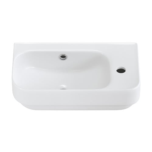 Sabina 450mm Gloss White Ceramic Wall Hung Basin