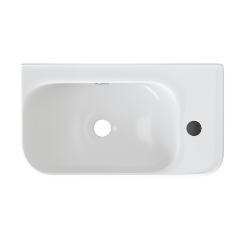 Sabina 450mm Gloss White Ceramic Wall Hung Basin