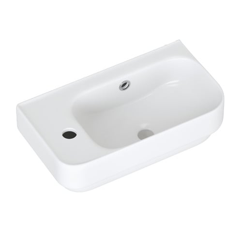 Sabina 450mm Gloss White Ceramic Wall Hung Basin