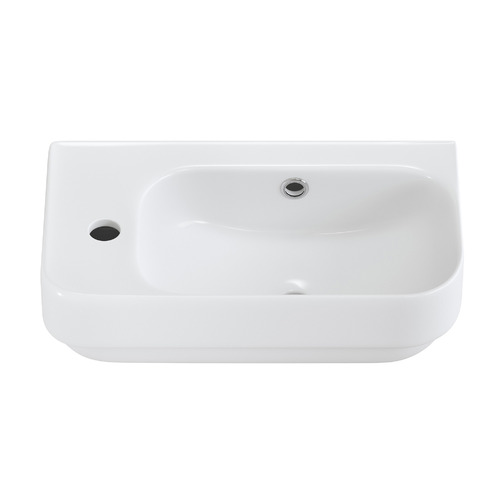 Sabina 450mm Gloss White Ceramic Wall Hung Basin