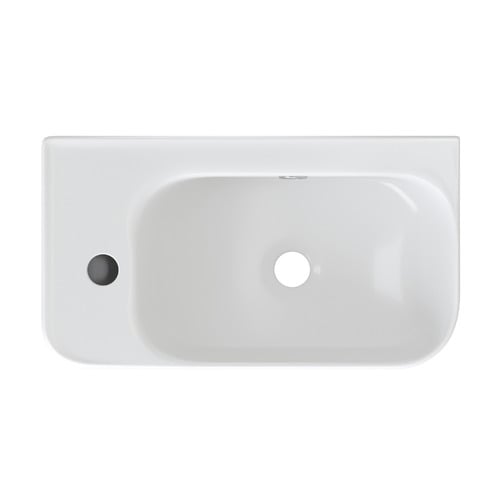 Sabina 450mm Gloss White Ceramic Wall Hung Basin