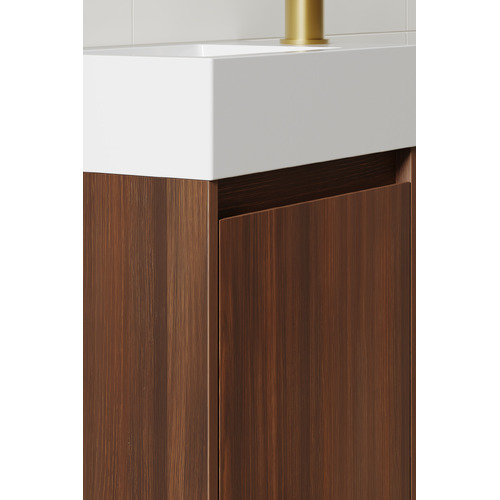 Havana 400mm Wall Hung Small Space Single Vanity with Integrated Basin