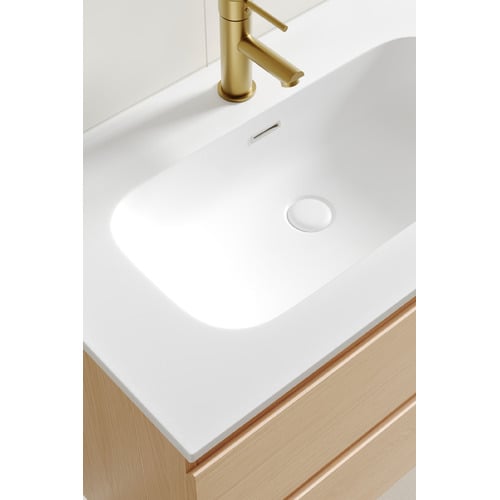 Havana 800mm Wall Hung Single Vanity with Integrated Basin