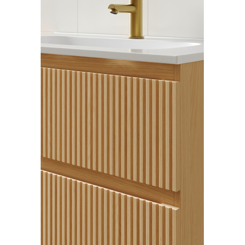 Panama 800mm Wall Hung Single Vanity with Integrated Basin