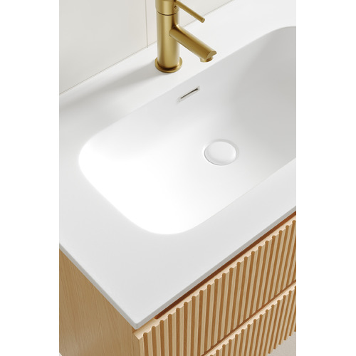 Panama 800mm Wall Hung Single Vanity with Integrated Basin