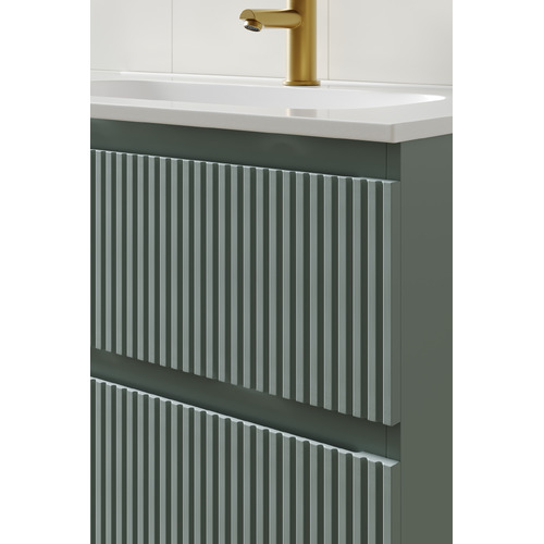 Panama 800mm Wall Hung Single Vanity with Integrated Basin