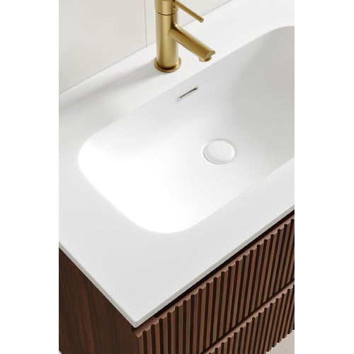 Panama 800mm Wall Hung Single Vanity with Integrated Basin