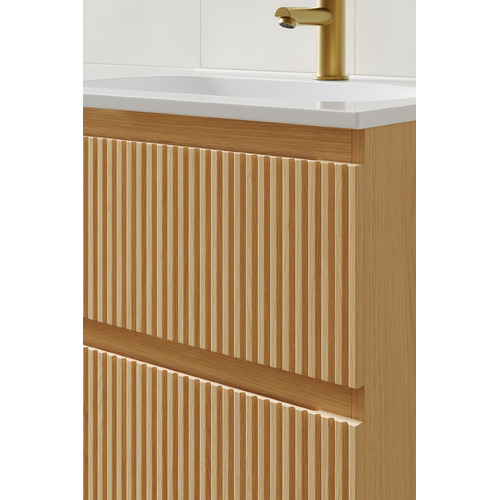 Panama 600mm Wall Hung Single Vanity with Integrated Basin