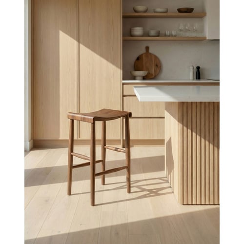 65cm Kobe Ash Wood Barstool