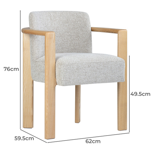 Ramsay Ash Wood Dining Armchair