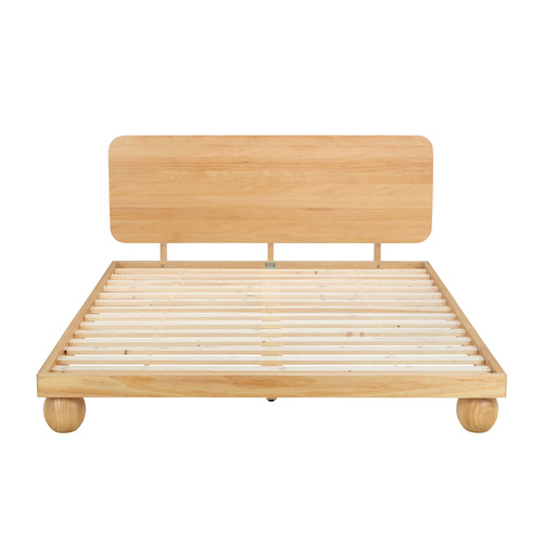 Bobble Pine Wood Ball Foot Bed