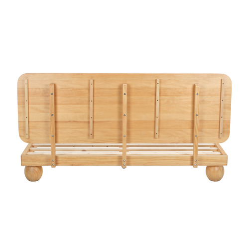 Bobble Pine Wood Ball Foot Bed
