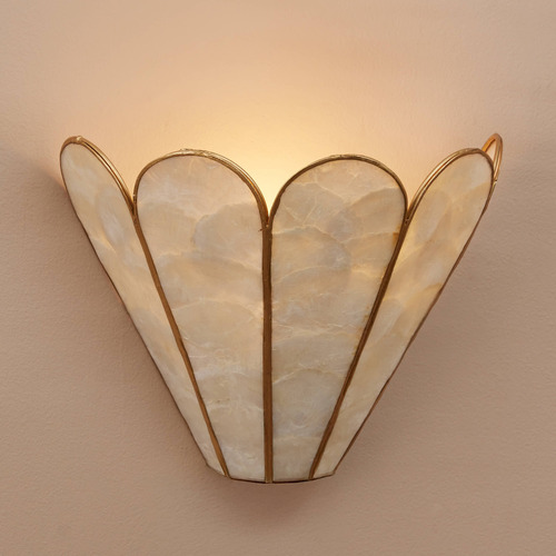 Mintie Scalloped Capiz Shell Wall Light