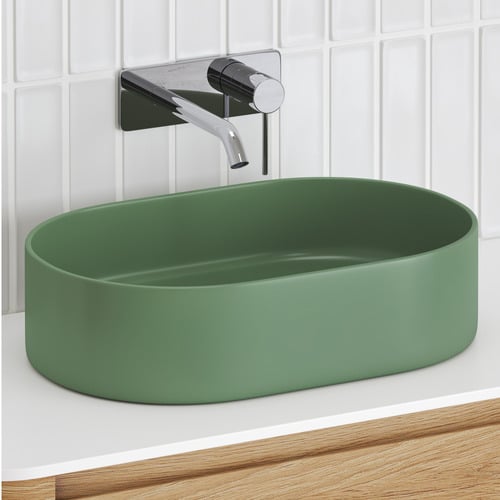 Sabina 500mm Pill Ceramic Above Counter Basin