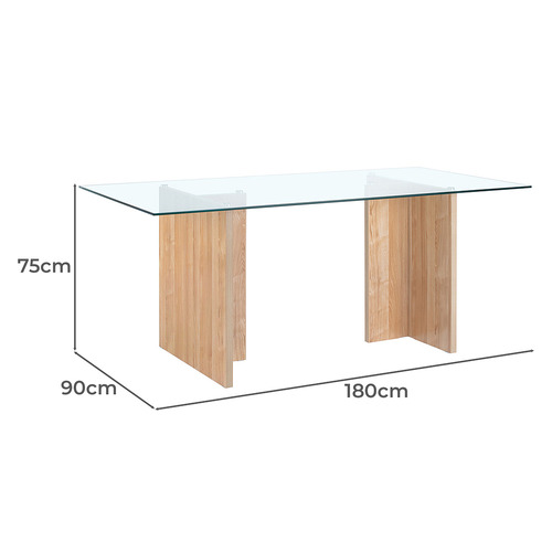 Nora Glass Dining Table