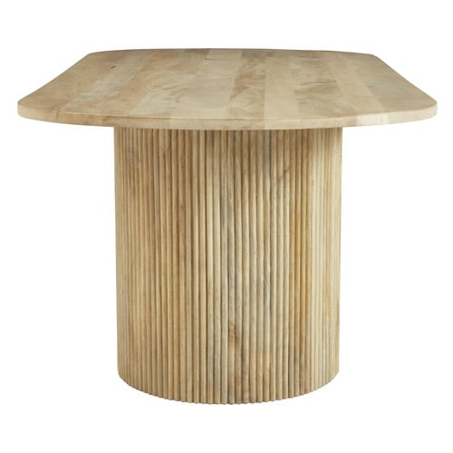 Anika Oval Mango Wood Dining Table & Bench Set