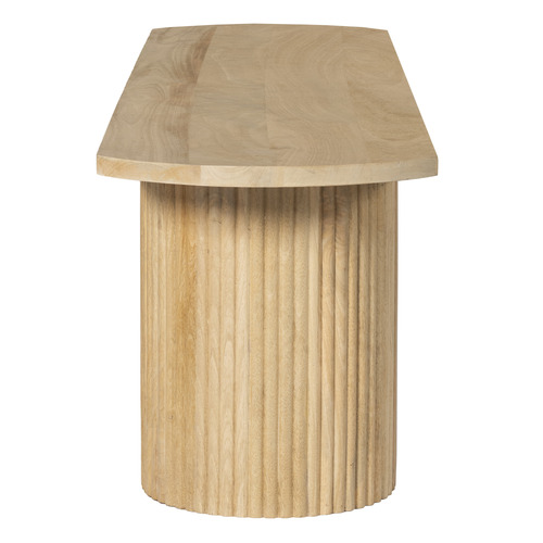 Anika Oval Mango Wood Dining Table & Bench Set
