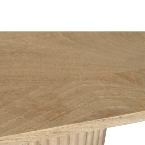 Anika Oval Mango Wood Dining Table & Bench Set