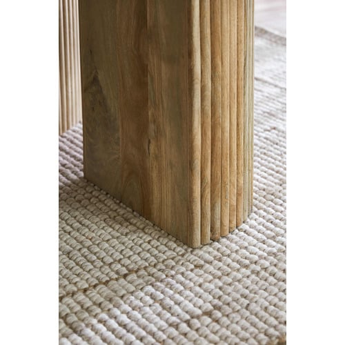 Anika Oval Mango Wood Dining Table & Bench Set
