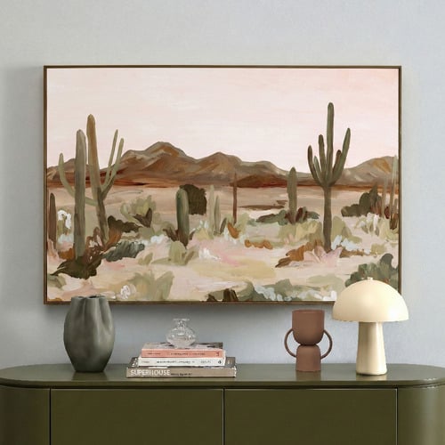 Desert Hues Framed Canvas Wall Art
