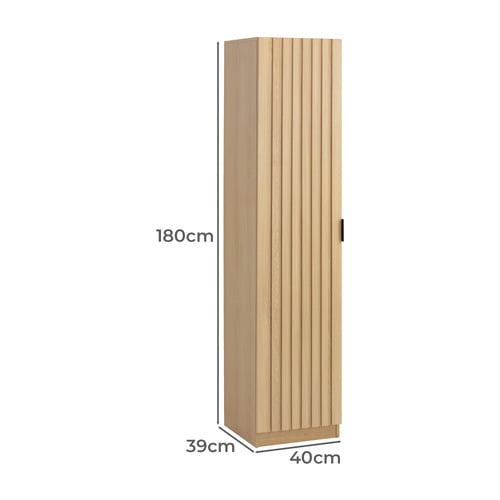 Hatty Slatted 1 Door Cupboard