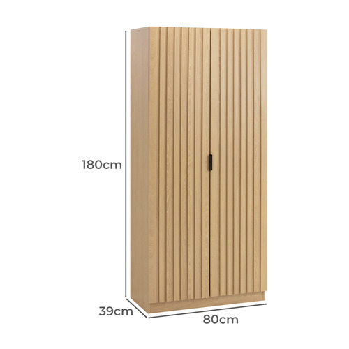 Hatty Slatted 2 Door Cupboard