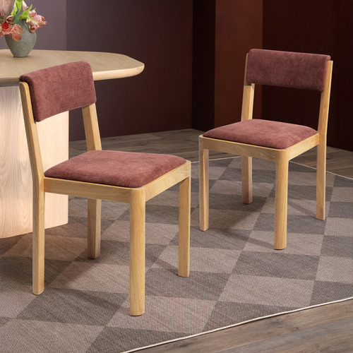 Alex Solid Oak Wood Dining Chairs