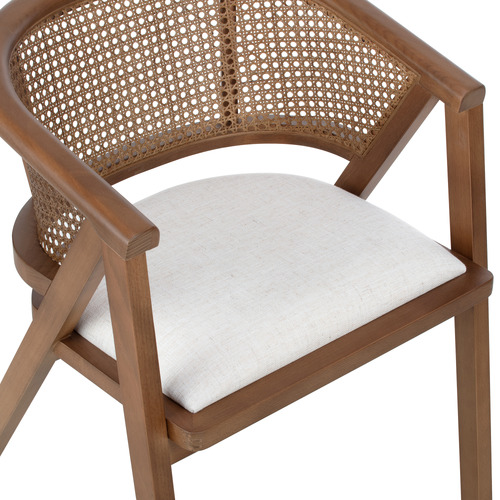 Shun Beech Wood & Rattan Dining Chair