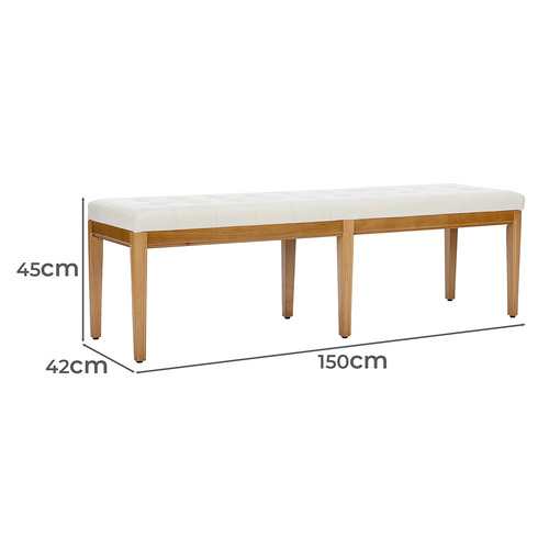 Oatlands Rubberwood Dining Bench