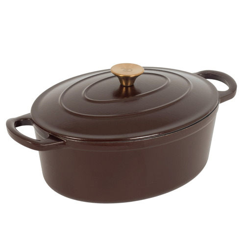 5.5L Oval Cast Iron Dutch Oven
