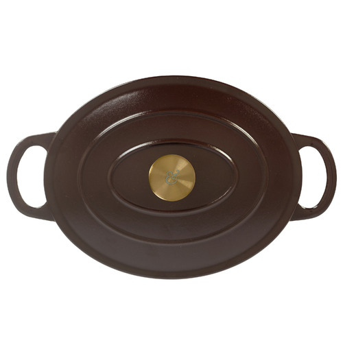 5.5L Oval Cast Iron Dutch Oven