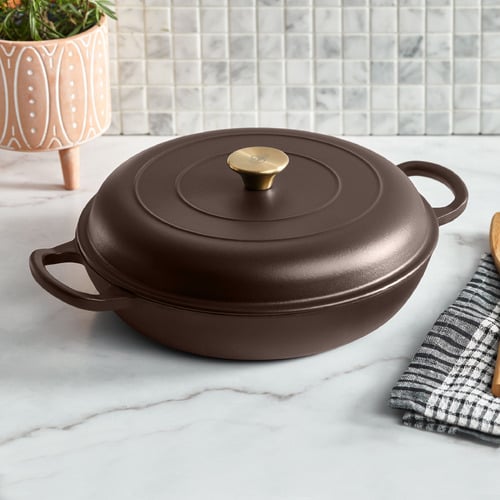 3.5L Cast Iron French Pan