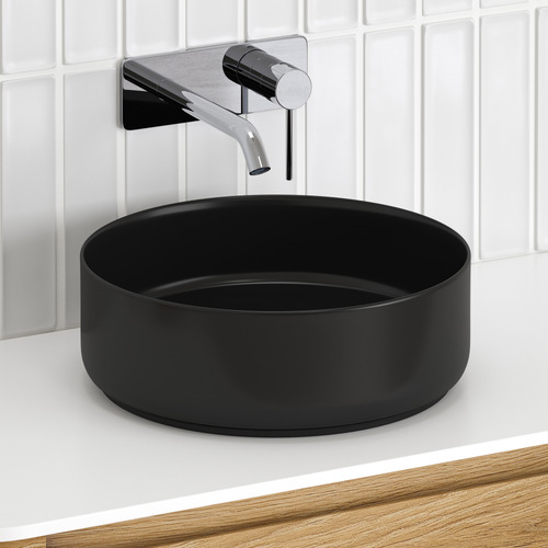 Sabina 355mm White Round Ceramic Above Counter Basin