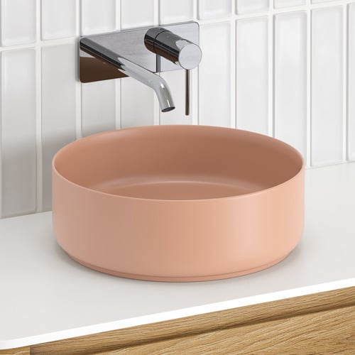 Sabina 355mm White Round Ceramic Above Counter Basin