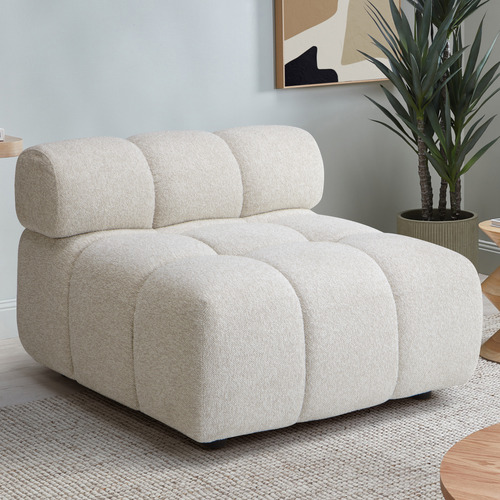 Levi Boucle Armless Lounge Chair