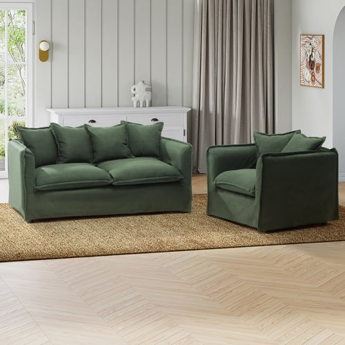 Montauk Upholstered Slipcover Armchair