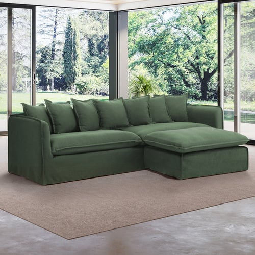 Montauk Slipcover Ottoman