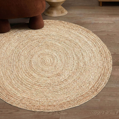 Natural Alba Hand-Woven Jute Round Rug