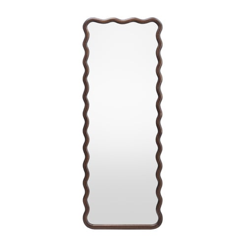 Ebba Wavy Timber Full Length Mirror