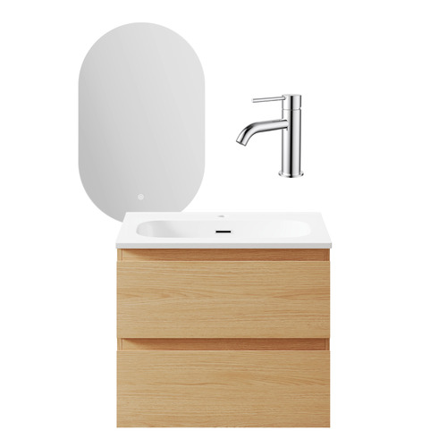 Havana 600mm Vanity Package With Mixer & LED Mirror