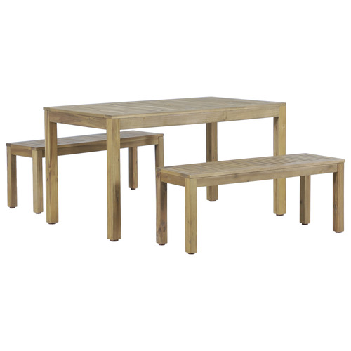 4 Seater Verona Outdoor Dining Table & Bench Set