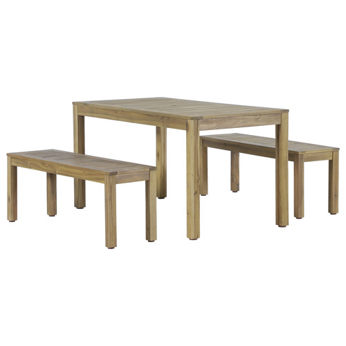 4 Seater Verona Outdoor Dining Table & Bench Set
