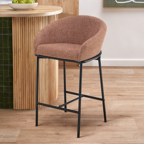 65cm Tammy Boucle Counter Stool