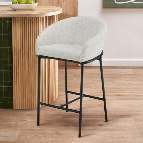 65cm Tammy Boucle Counter Stool