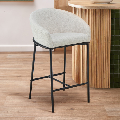 65cm Tammy Boucle Counter Stool