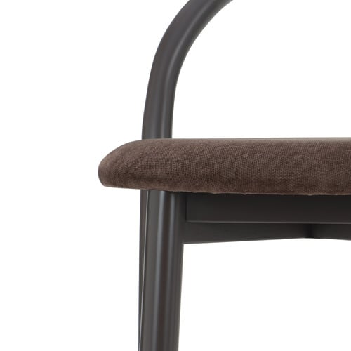 65.5cm Lottie Arched Solid Beech Wood Bar Stool