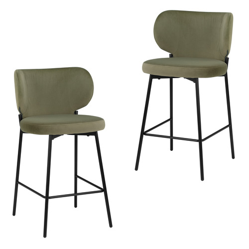 66cm Petra Upholstered Bar Stools